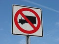 Trucks Or Vans Prohibited Sign