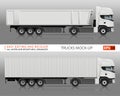 Trucks vector mock-up.