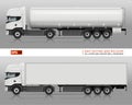 Trucks vector mock-up.