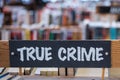 True Crime Bookstore Section Royalty Free Stock Photo