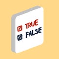 True and False computer symbol