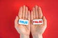 True or false concept Royalty Free Stock Photo