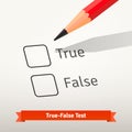 True false test or survey