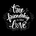 True friendship is like love.