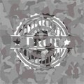 True on grey camo pattern EPS10