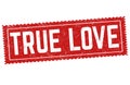 True love grunge rubber stamp Royalty Free Stock Photo