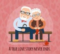 True love story never ends Royalty Free Stock Photo