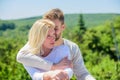 True love. Tenderness concept. Enjoy every moment. Peaceful romantic people. Enjoyment. Summer romance. Family love Royalty Free Stock Photo