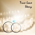 True love with two weddings rings