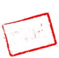 TRUE red rubber stamp isolated on white. Royalty Free Stock Photo