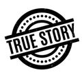 True Story rubber stamp Royalty Free Stock Photo