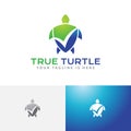 True Valid Checked Turtle Shell Business Logo