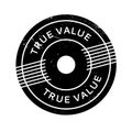 True Value rubber stamp Royalty Free Stock Photo