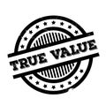 True Value rubber stamp Royalty Free Stock Photo