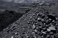 Coal industry in Kazakstan is the biggest in the world Royalty Free Stock Photo