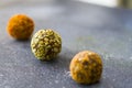 Truffles chocolate collection, dessert balls Royalty Free Stock Photo