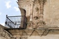 Architectural details of the Palace of the Marquis of The Conquest in the old town of Trujillo