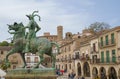 Francisco Pizarro statue in the main square of Trujillo, Caceres, Extremadura, Spain