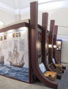 Los Descubridores Visitors Centre. High-tech display on Spains conquest of the Americas