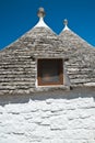 Trulli houses. Alberobello. Puglia. Italy. Royalty Free Stock Photo