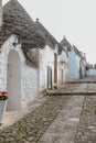 `Trulli Houses on a Sunny Day in a Historic Street