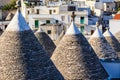 Trulli roofs in Alberobello, Italy