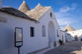 The Trullo Sovrano is two-story trullo house that is now a museum. Royalty Free Stock Photo