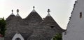 Detail of the Trulli roof, the famous stone buildings of Alberobello. Puglia