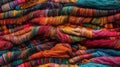 Seamless Tile of Colorful Knitting Yarn And String Background - Generative AI. With the option to seamlessly tile on all