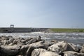 Truman lake dam,flood