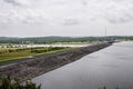 Truman lake and dam at Warasaw Missouri USA Royalty Free Stock Photo