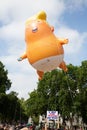 Trump Baby floats over London