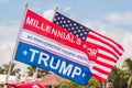 Trump Parade Millennials Flag Florida