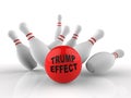 Trump Effect Meaning Fail Mess Screwup And Disaster - 3d Illustration Royalty Free Stock Photo