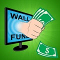 Trump Gofundme Political Fund For Us Mexico Wall Financing - 3d Illustration