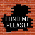 Trump Gofundme Political Fund For Usa Mexico Wall Financing - 2d Illustration Royalty Free Stock Photo