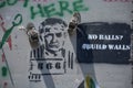 Trump Graffiti on the Separation Wall in Bethlehem