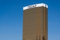 TRUMP INTERNATIONAL HOTEL LAS VEGAS - building of the golden Trump Tower near the Las Vegas Strip Royalty Free Stock Photo