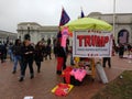 Trump, Make America Great Again!, Vendor at Union Station, Women`s March, Washington, DC, USA Royalty Free Stock Photo