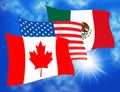 Trump Nafta Negotiate Deal With Canada And Mexico - 3d Illustration