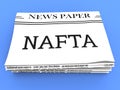 Trump Nafta Negotiation Deal With Canada And Mexico - 3d Illustration