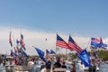 Trump Parade on the Intracoastal Waterway Florida Royalty Free Stock Photo