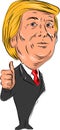 Trump President 2016 Thumbs Up