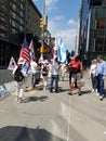 Trump rally in New York city, USA Royalty Free Stock Photo