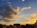 Trump rally sunset Royalty Free Stock Photo