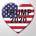 Trump 2020 Republican Candidate For President Nomination - 3d Illustration