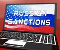 Trump Russia Sanctions Banking Embargo On Russian Federation - 3d Illustration