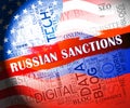 Trump Russia Sanctions Monetary Embargo On Russian Federation - 3d Illustration Royalty Free Stock Photo