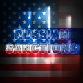 Trump Russia Sanctions Monetary Embargo On Russian Federation - 3d Illustration Royalty Free Stock Photo