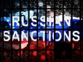 Trump Russia Sanctions Political Embargo On Russian Federation - 3d Illustration Royalty Free Stock Photo